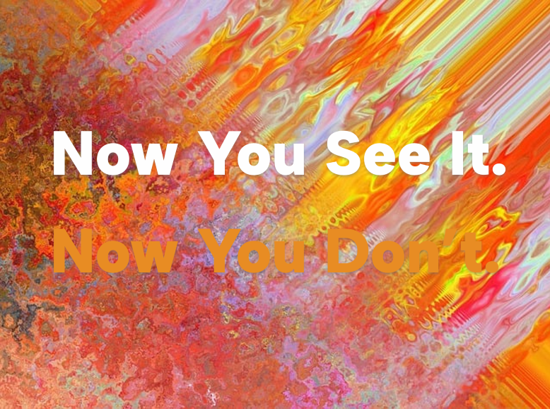 An illustration of poor visual accessibility with near-invisible text.