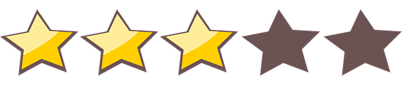 Review score 3 out of 5 stars